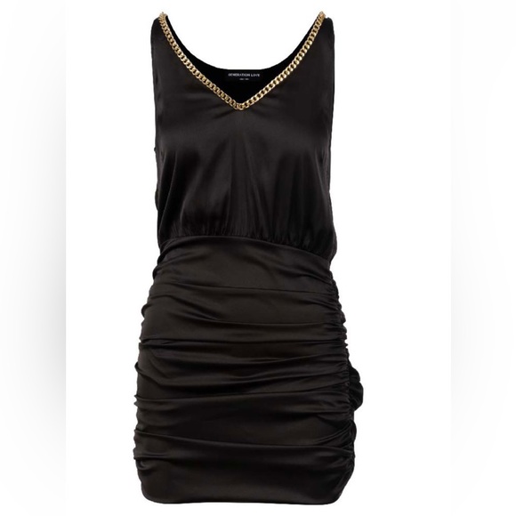 New Revolve Generation Love Black. Kinsley Dress - Picture 3 of 7